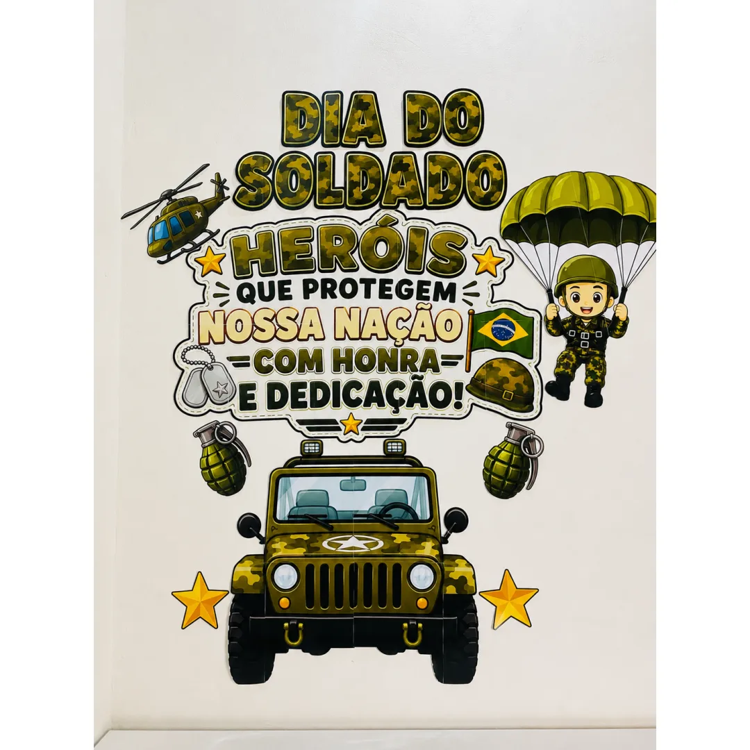 Painel – Dia do Soldado: Heróis que Protegem Nossa Nação