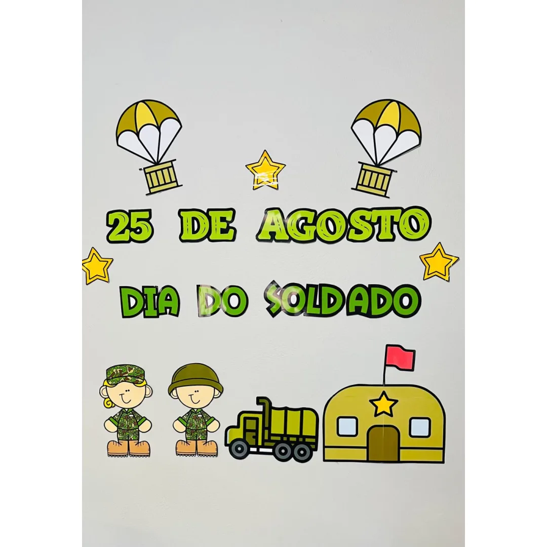 Painel Dia do Soldado — Pronto para Imprimir
