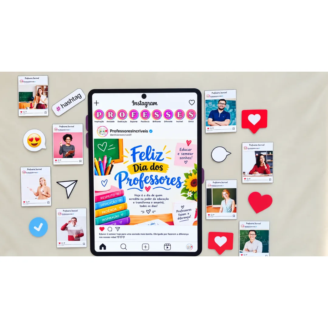 Painel Dia dos Professores – Tema Instagram