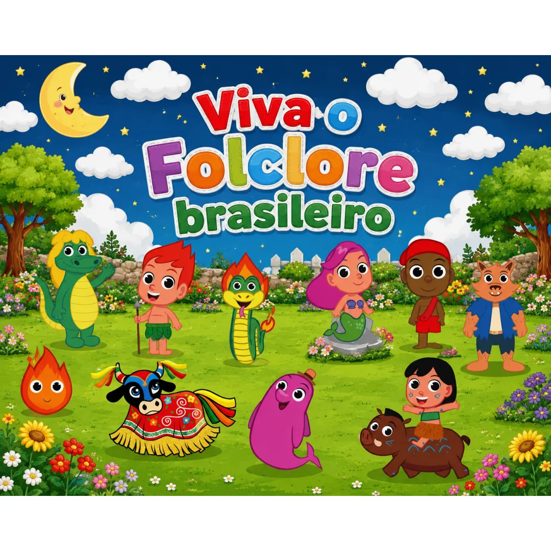 Painel Folclore Brasileiro - Educação Infantil - PDF com 42 Folhas