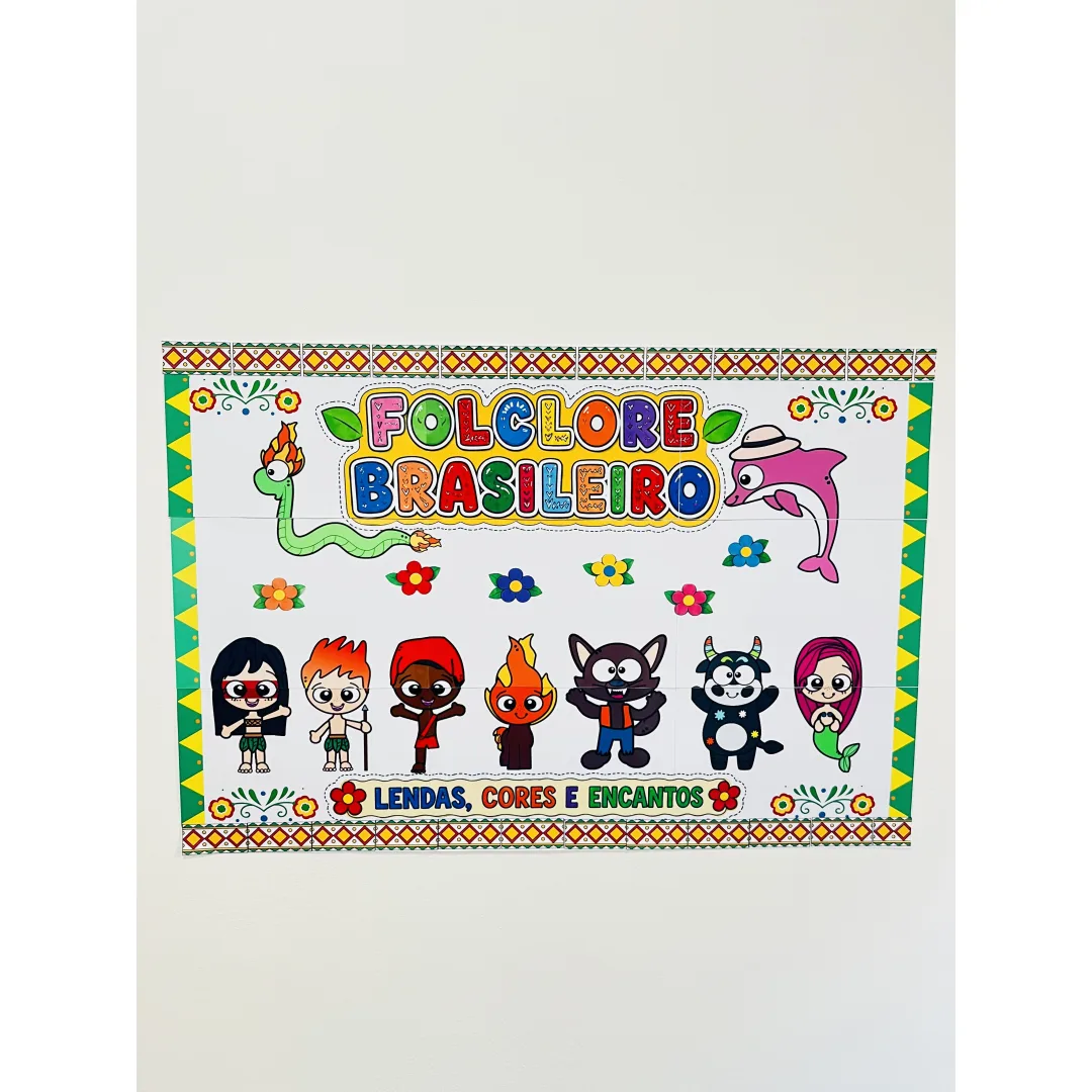 Painel do Folclore Brasileiro – Lendas, Cores e Encantos