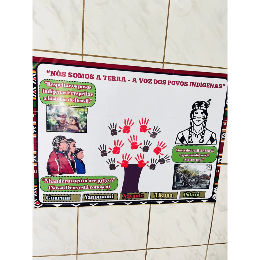 Painel e Cocar Índigena — Pronto para Imprimir