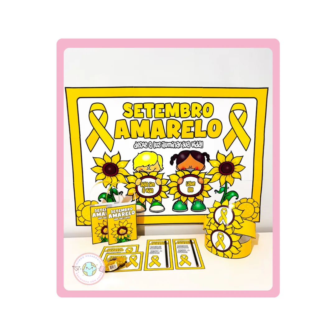 PAINEL E LEMBRANCINHAS - SETEMBRO AMARELO