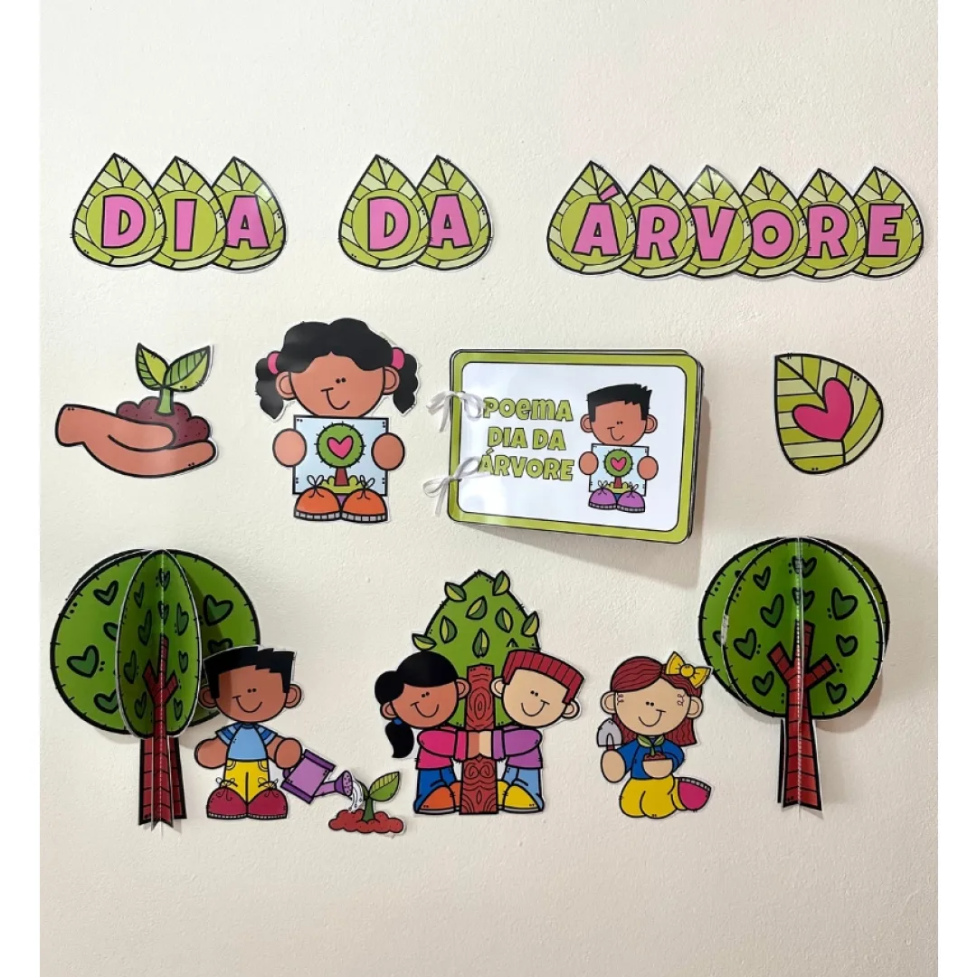 Painel e Livro Poema Dia da Árvore PDF Educação Infantil