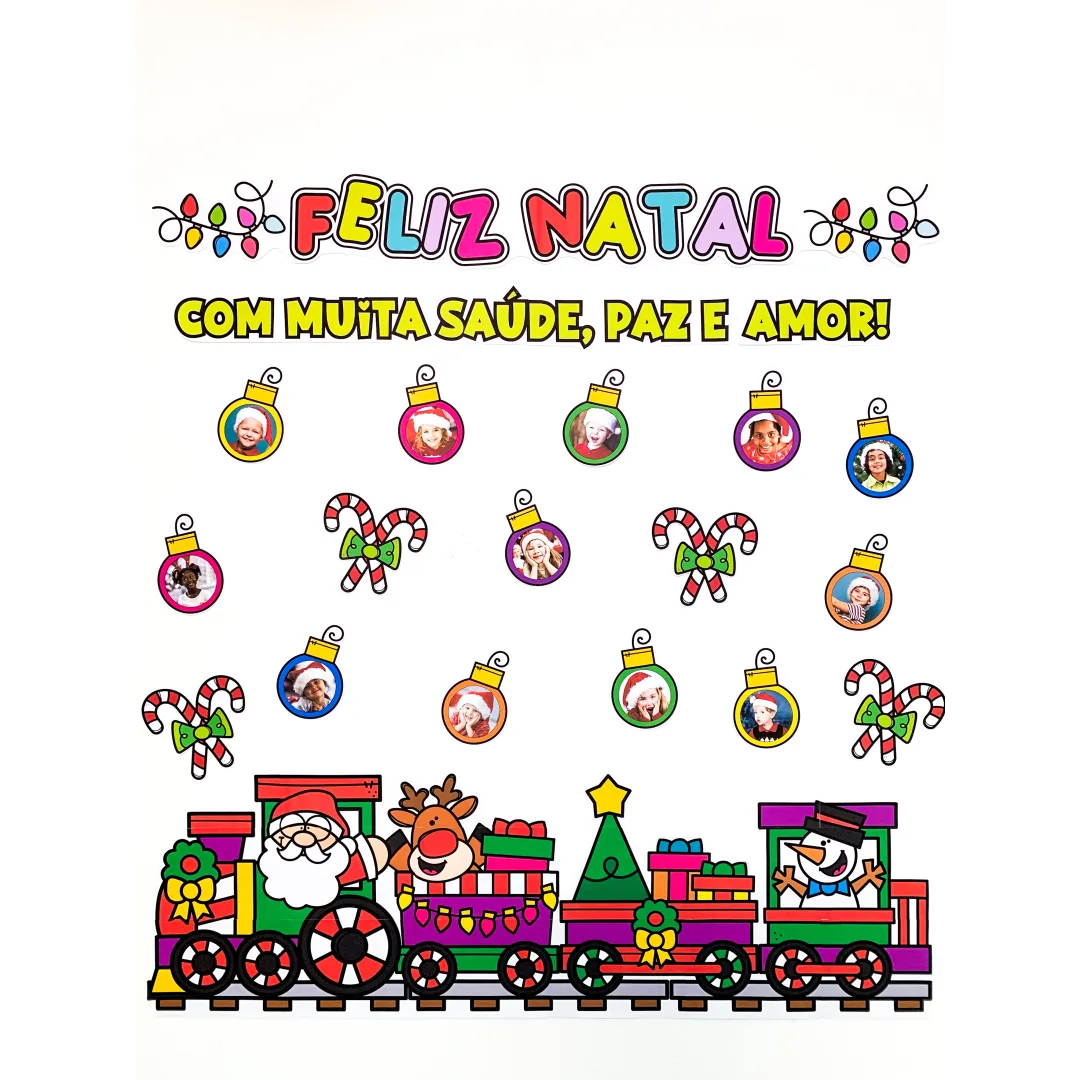 Painel Feliz Natal em PDF para Educação Infantil e Anos Iniciais