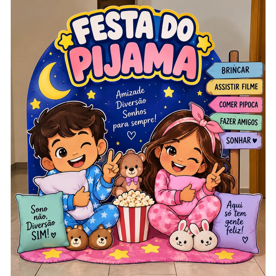 PAINEL FESTA DO PIJAMA - DIA DAS CRIANÇAS