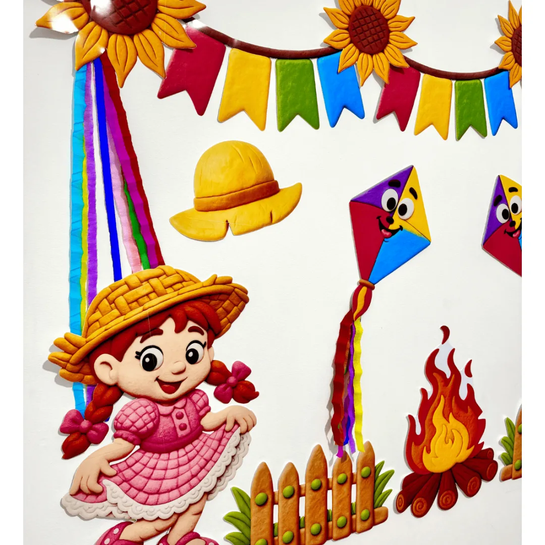 Painel Festa Junina - Massinha