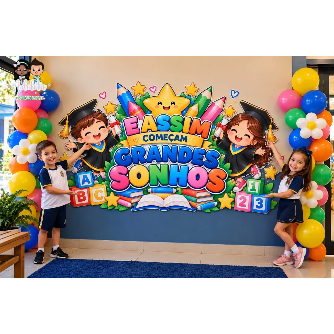 Painel Formatura-Assim Começam novos sonhos