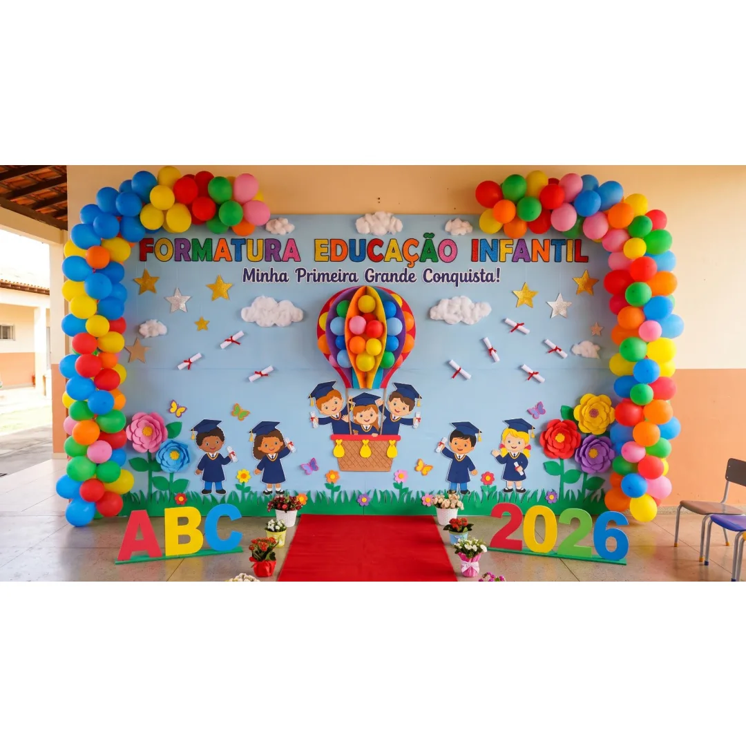 Painel Formatura Educação Infantil PDF - 32 Páginas