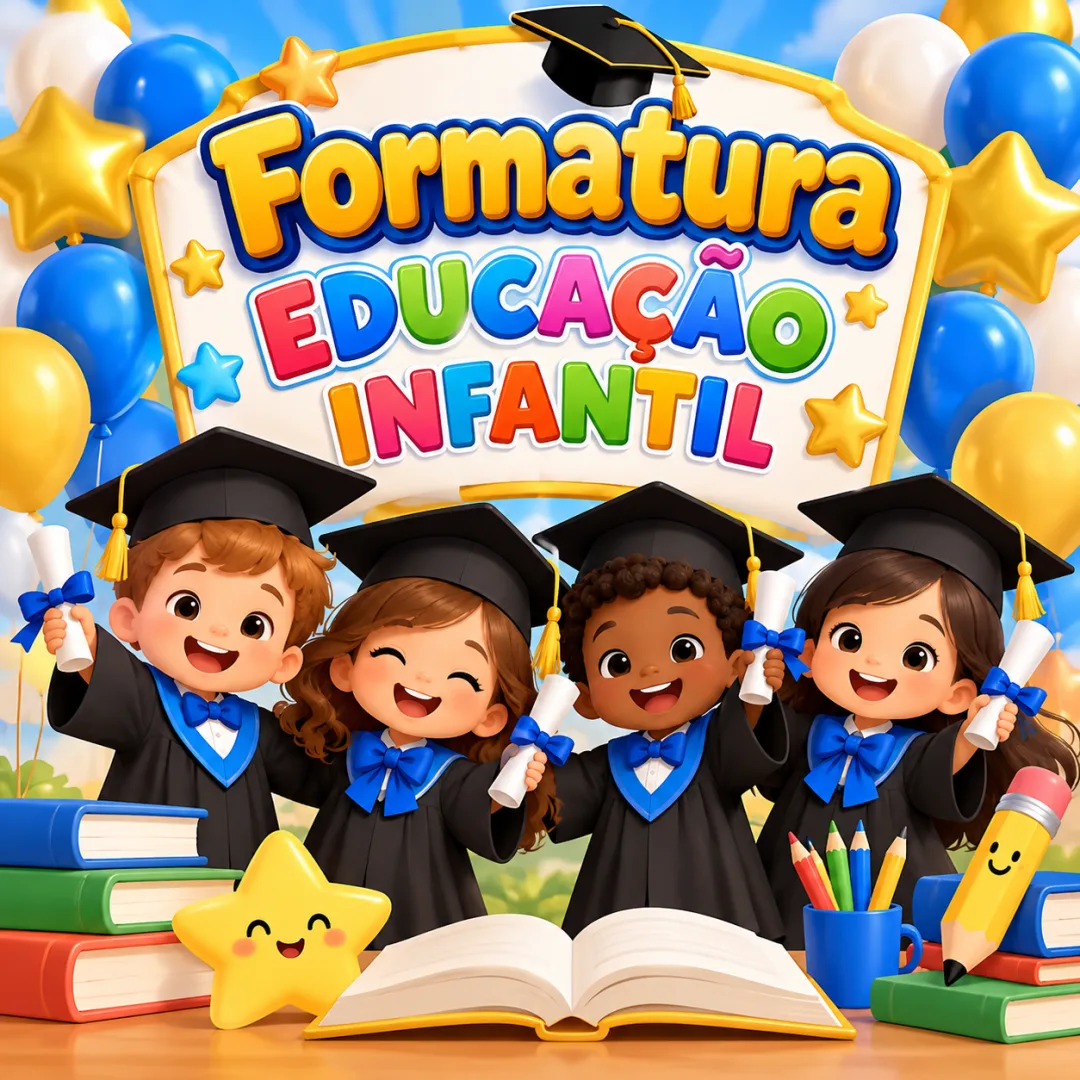 Painel Formatura Educação Infantil PDF - 32 Páginas