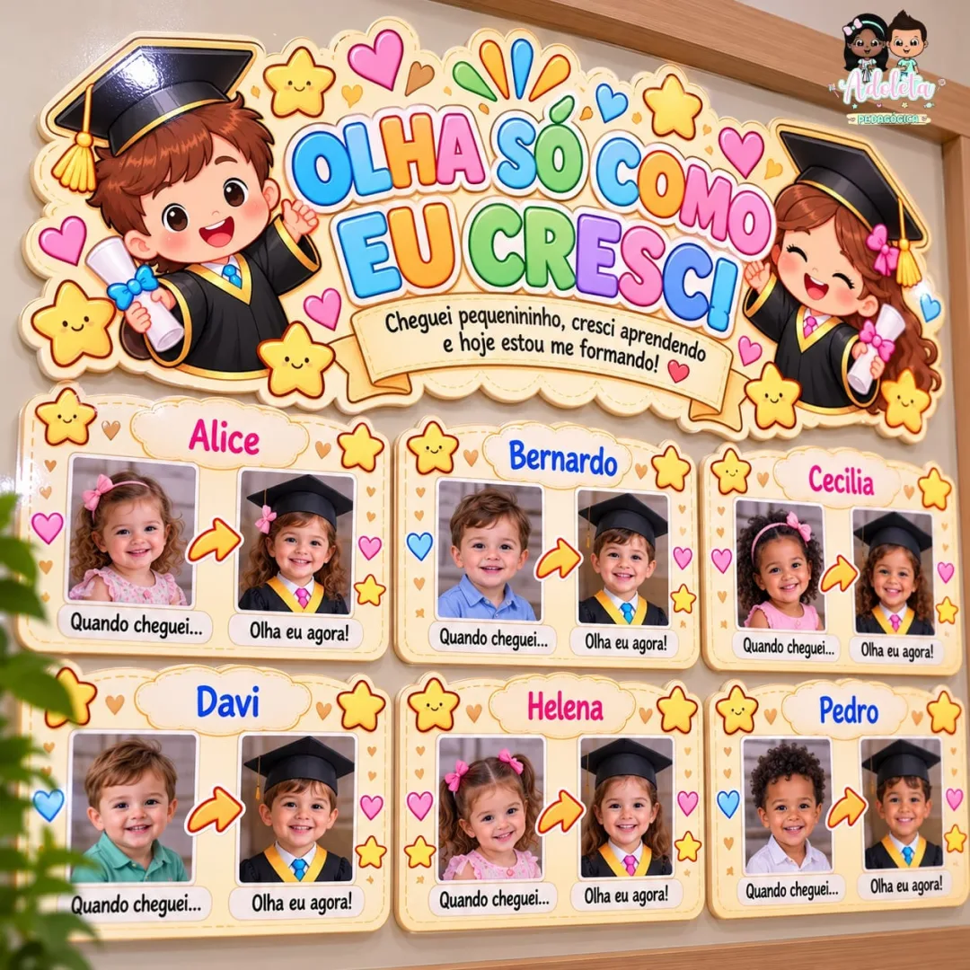 Painel Formatura-Olha Só Como eu Crescj