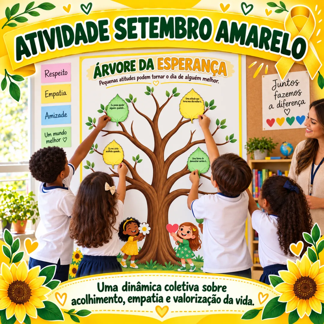 Painel Interativo "Árvore da Esperança" em PDF - 1° Ano ao EFII