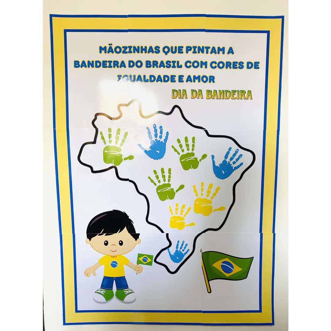 Painel Interativo Dia da Bandeira do Brasil - Educação Infantil e Ensino Fundamental - PDF
