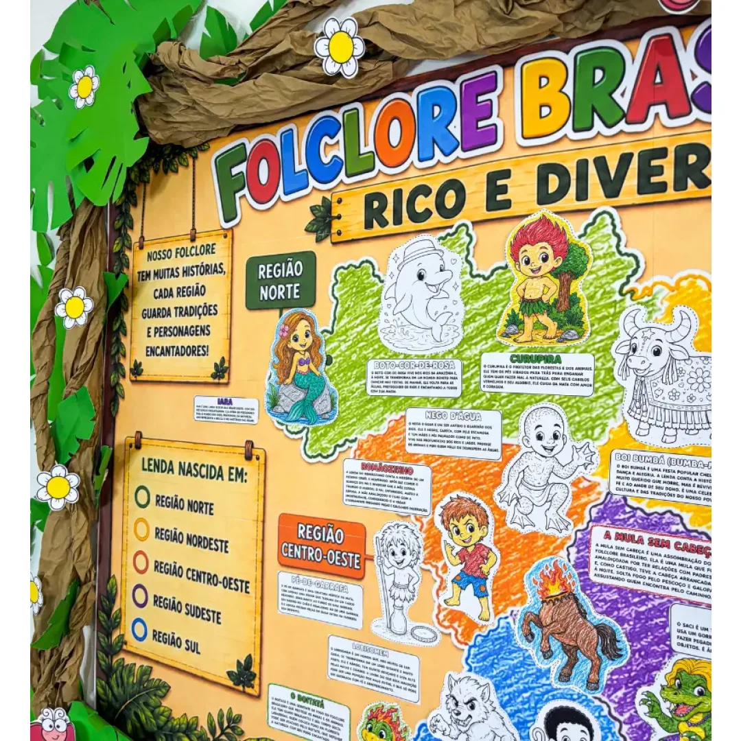 Painel Interativo Mapa das Lendas