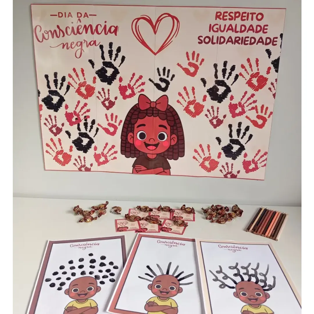 Painel + Lembrancinha Consciência Negra em PDF