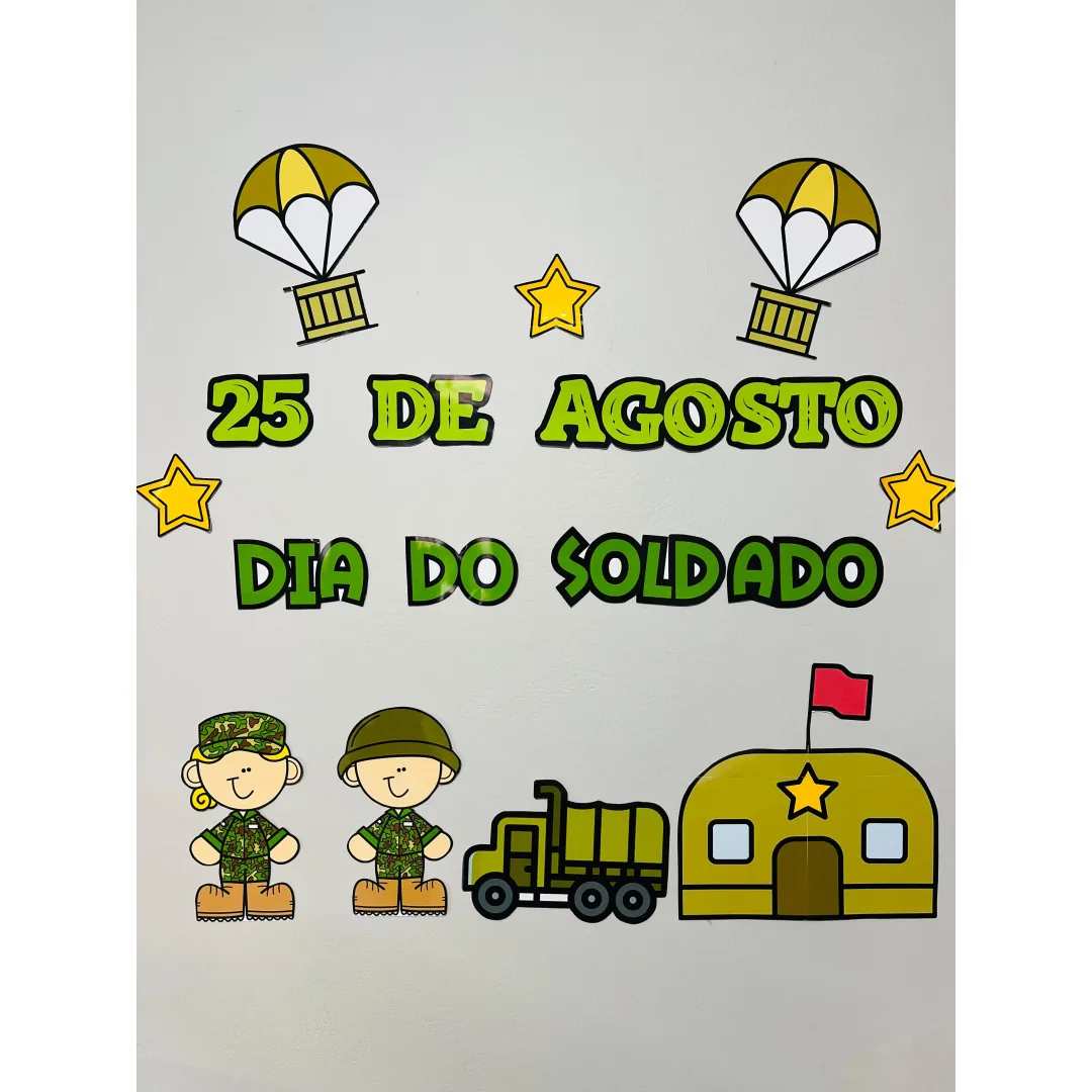 Painel + Lembrancinhas Dia do Soldado