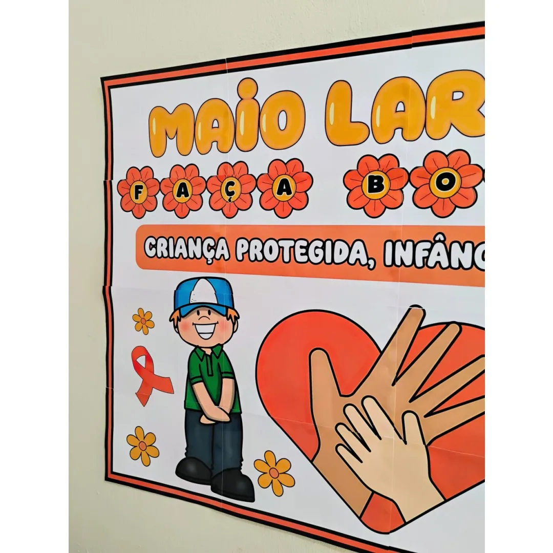 Painel Maio Laranja — Pronto para Imprimir