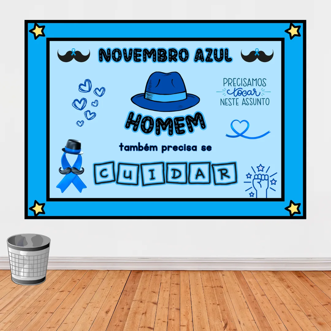 Painel Novembro Azul Educação Infantil PDF - 20 Páginas