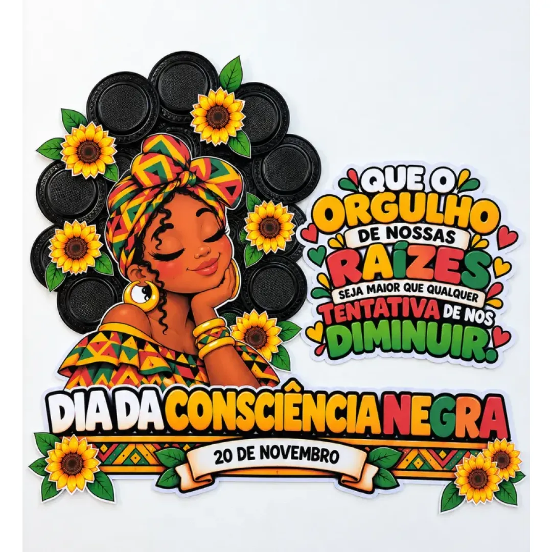 Painel Orgulho de Nossas Raízes - Consciência Negra