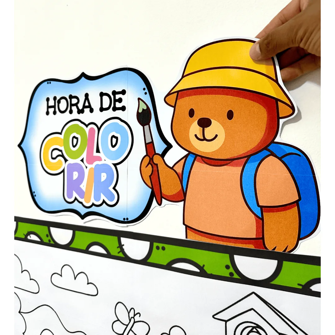 Painel Pintura Coletiva - Volta às Aulas