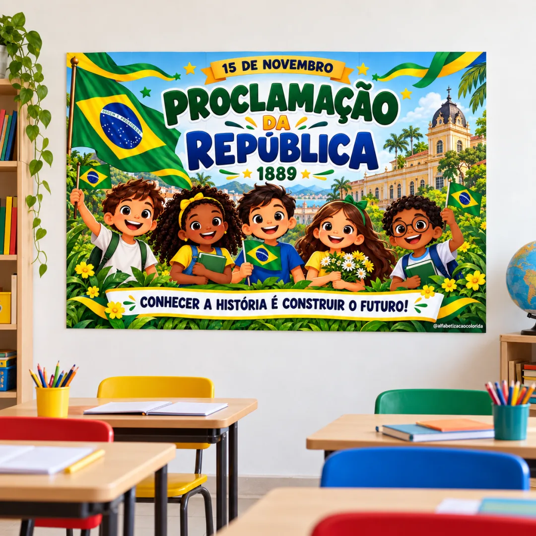 Painel Proclamação da República em PDF – 115 × 80 cm