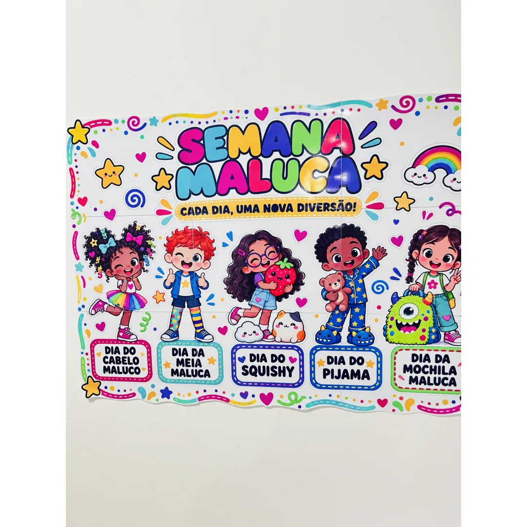 Painel Semana Maluca — Aqui a Diversão Sai da Rotina! em PDF