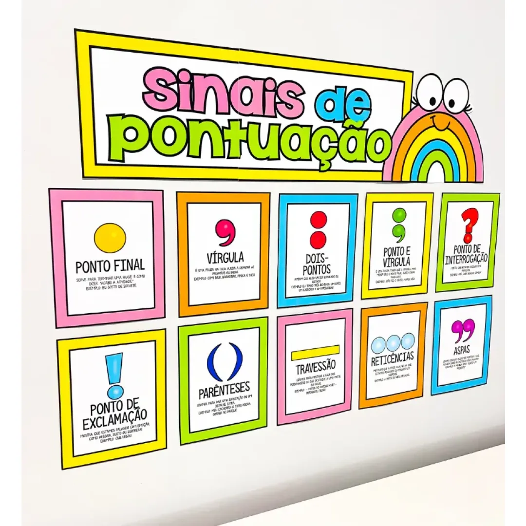 Painel Sinais de Pontuação | Atividades Língua Portuguesa em PDF