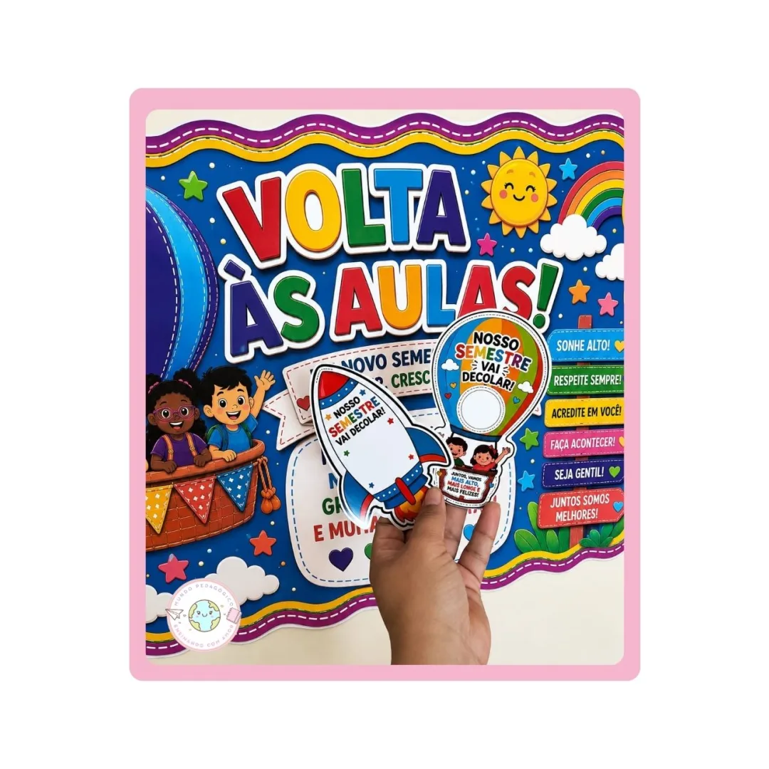 PAINEL VOLTA ÁS AULAS + CARTÕES