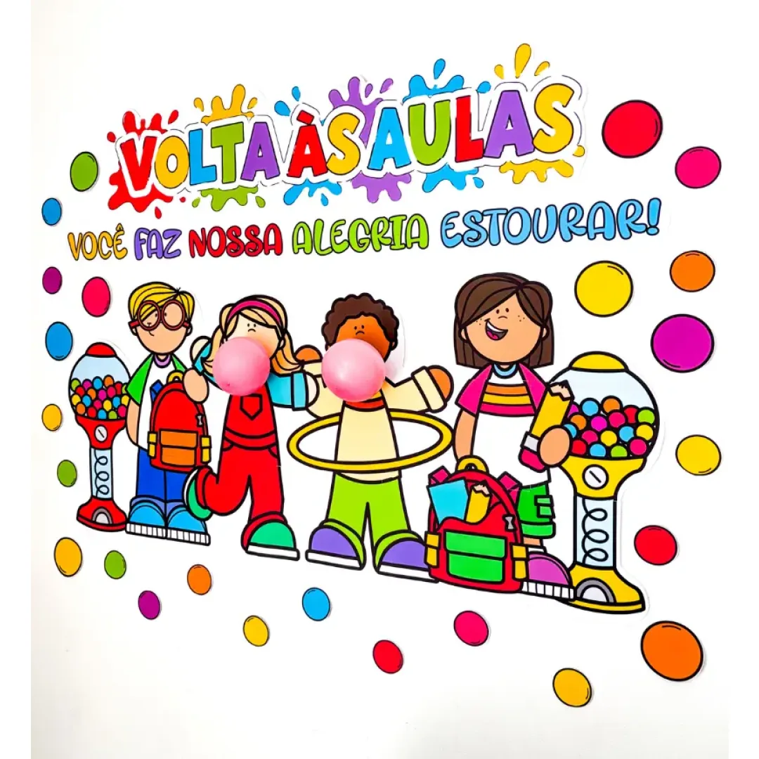 Painel Volta às Aulas: Chiclete