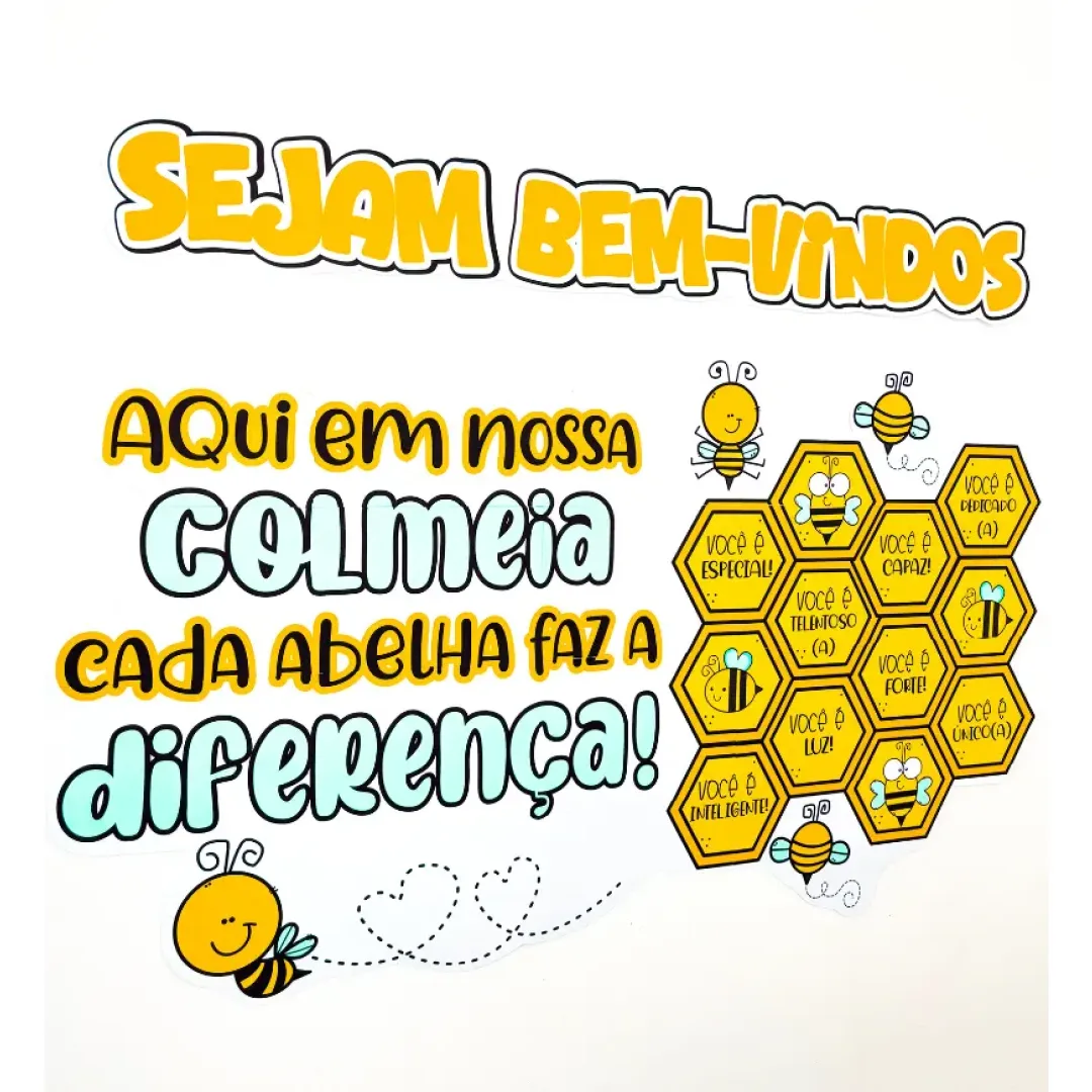 Painel Volta às Aulas Colmeia