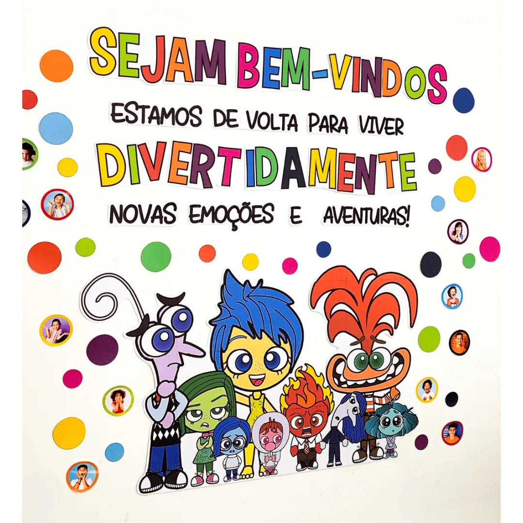 Painel Volta às Aulas Divertidamente