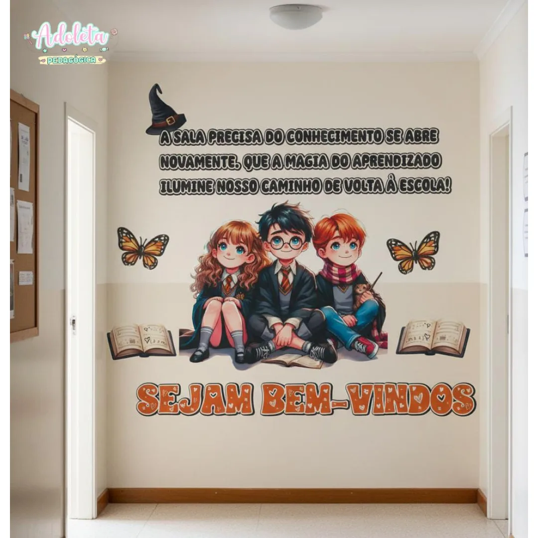 Painel Volta Aulas Harry Potter