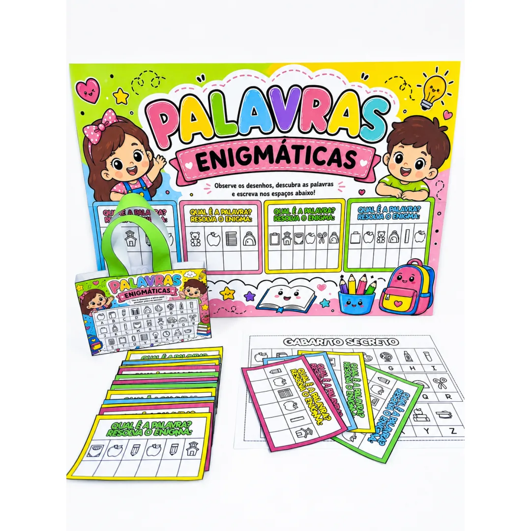 Palavras Enigmáticas - Atividades de Alfabetização 