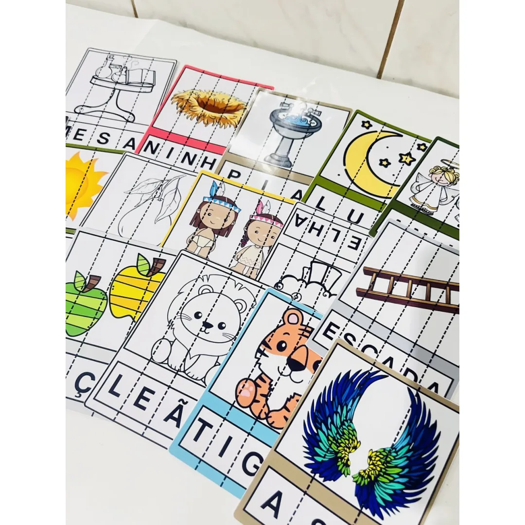 Palavras Fatiadas — Pronto para Imprimir