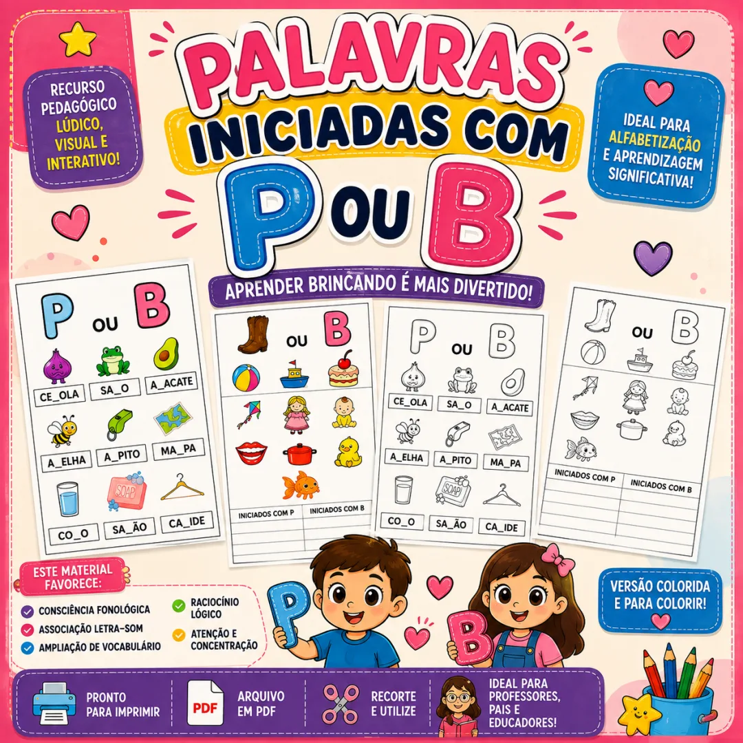 Palavras Iniciadas com P ou B