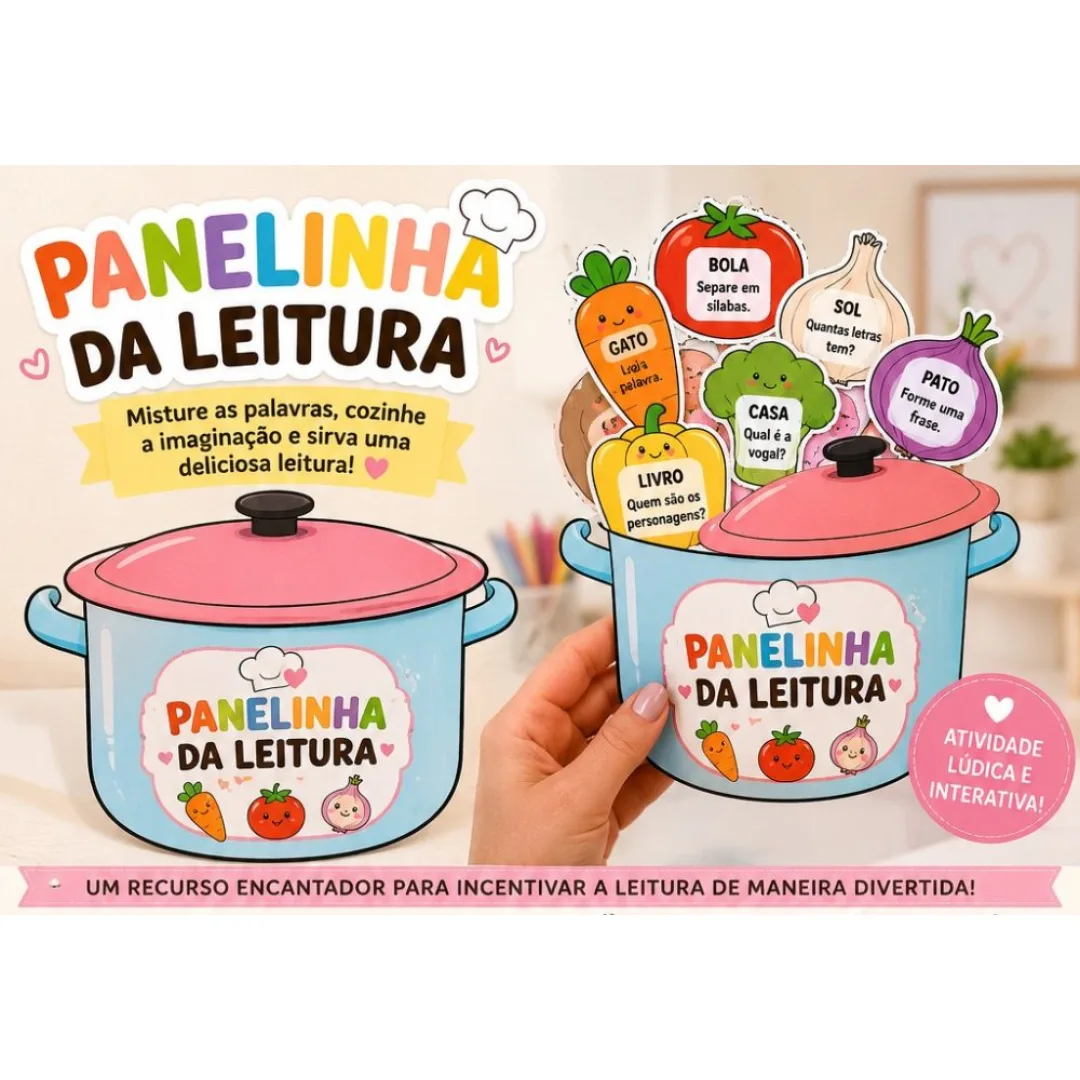 Panelinha da Leitura — Pronto para Imprimir