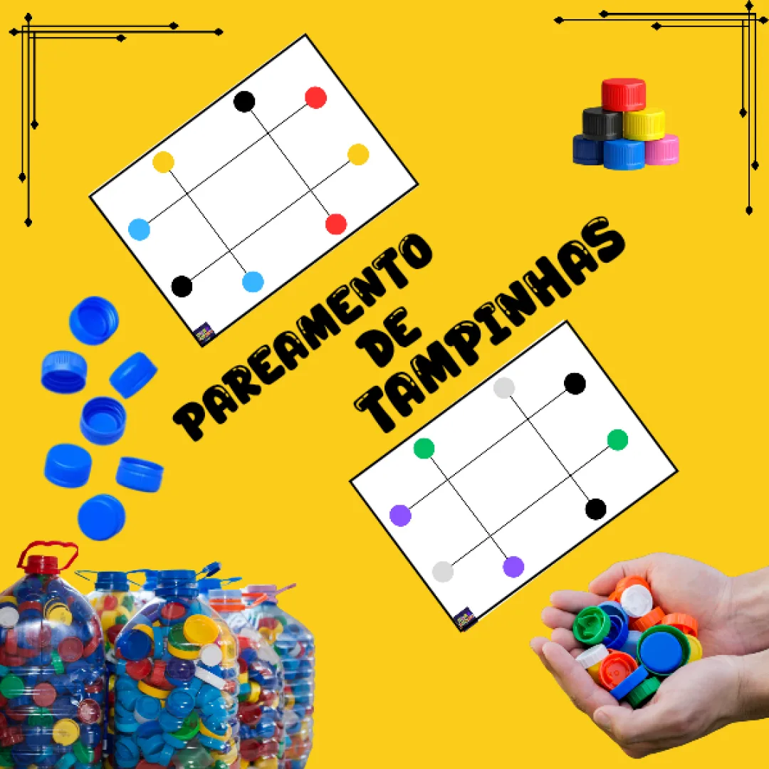 Pareamento com Tampinhas - Educação Infantil - PDF
