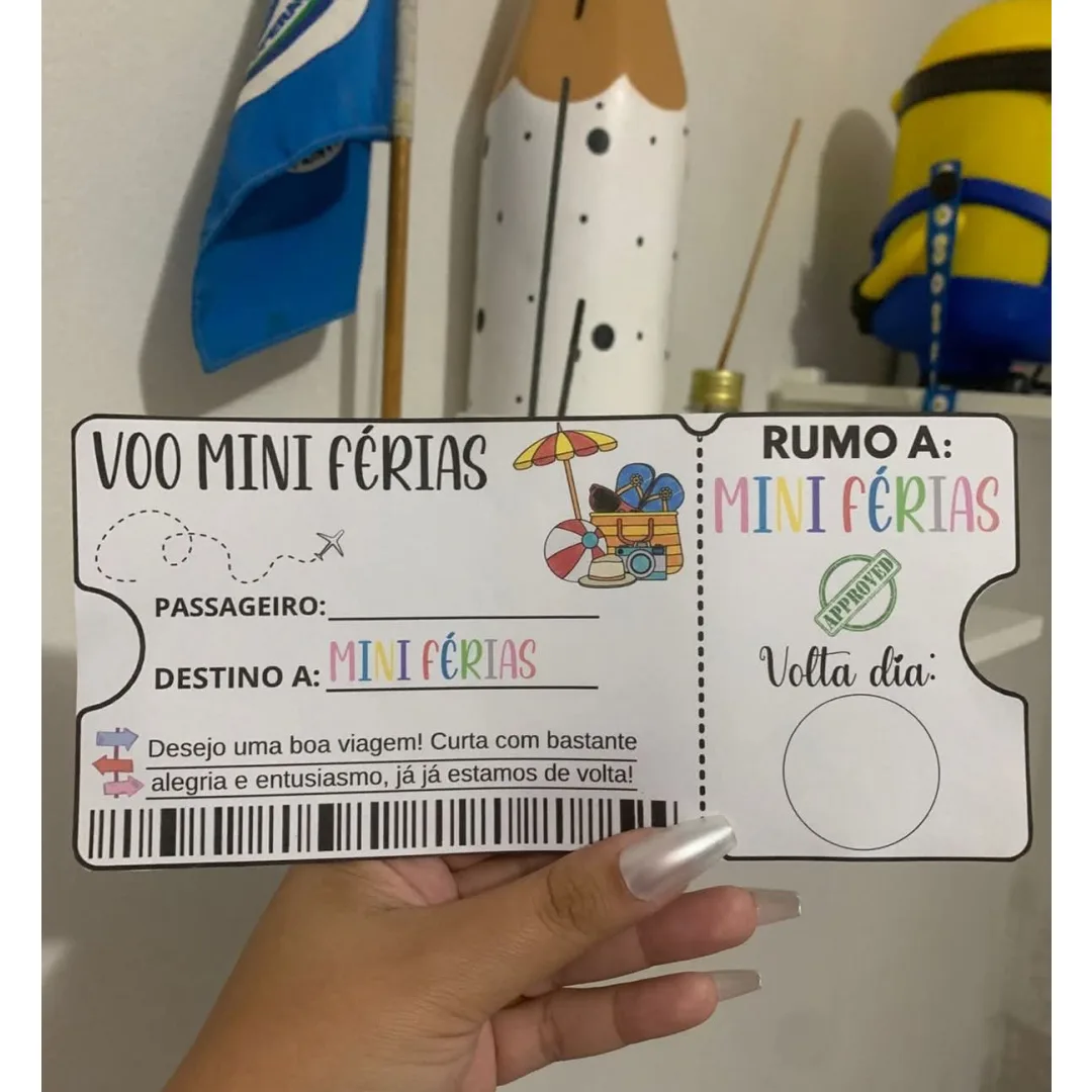 PASSAGEM PARA AS FÉRIAS / BILHETE PARA AS FÉRIAS