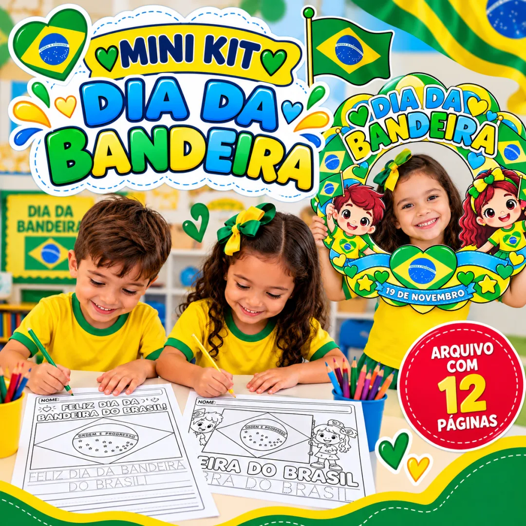 Pequenos Patriotas 1º Ao 5º Ano – Moldura para Fotos e Atividades em PDF