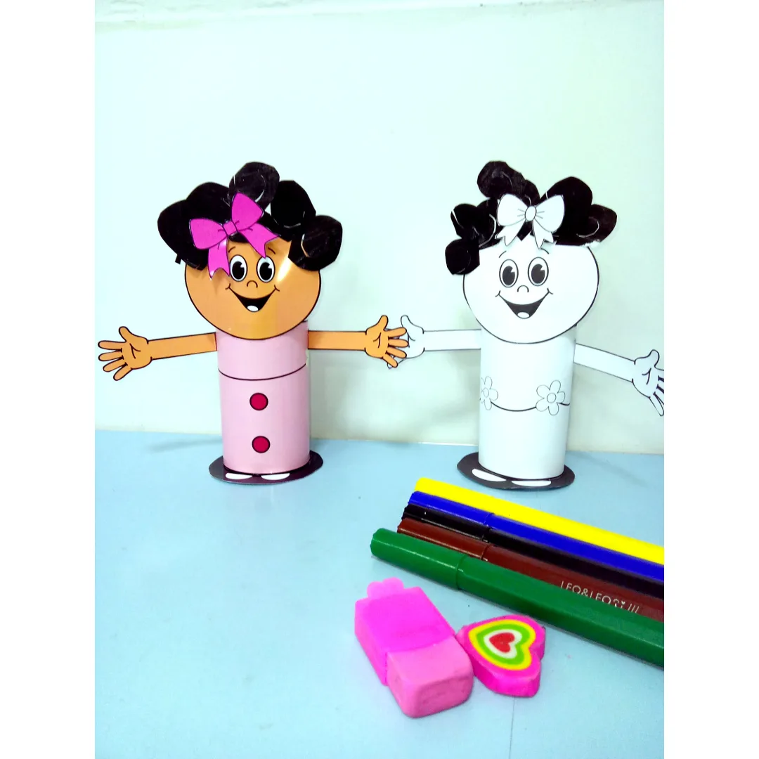 Personagem Menina Bonita do Laço de Fita para Atividades Escolares