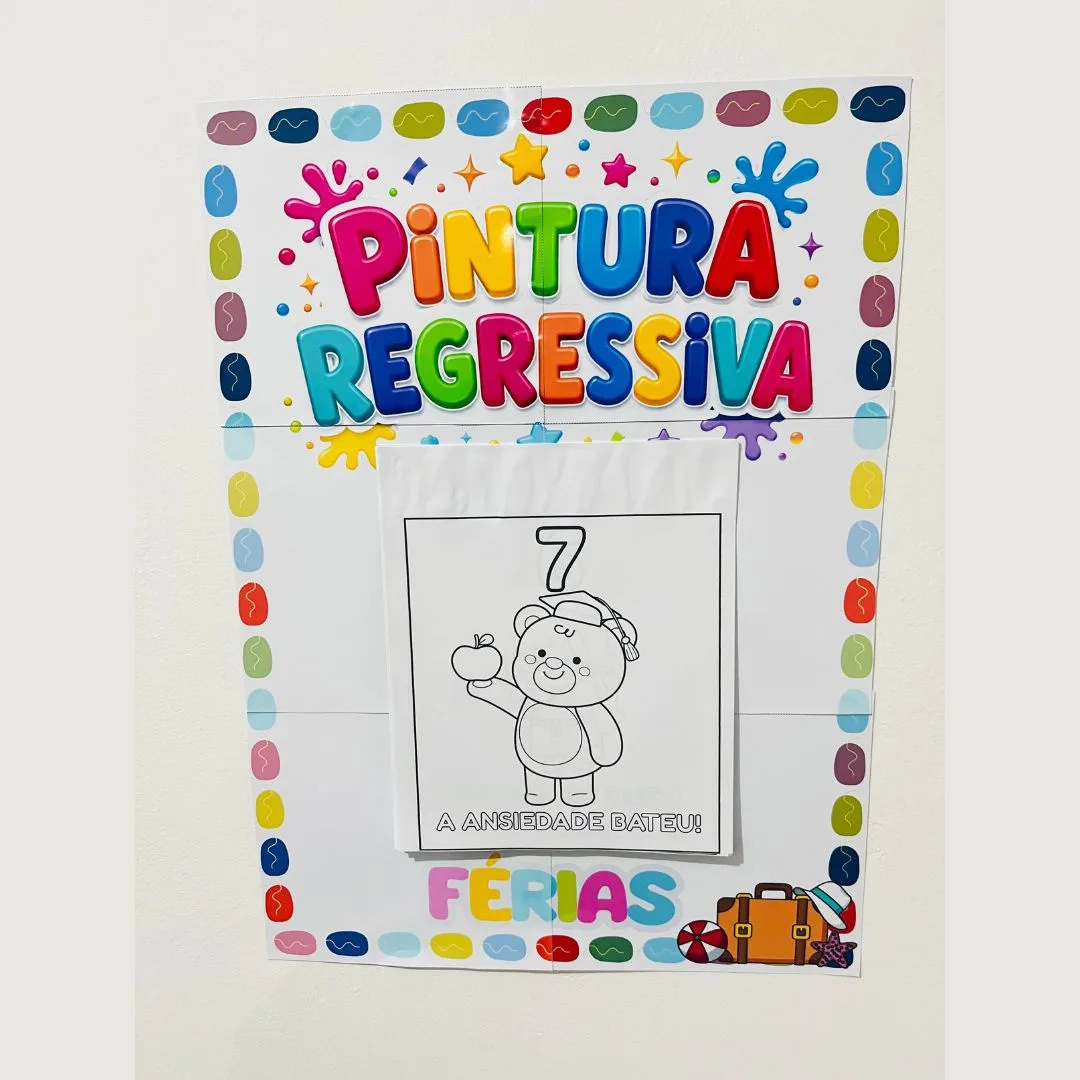 PINTURA REGRESSIVA DAS FÉRIAS