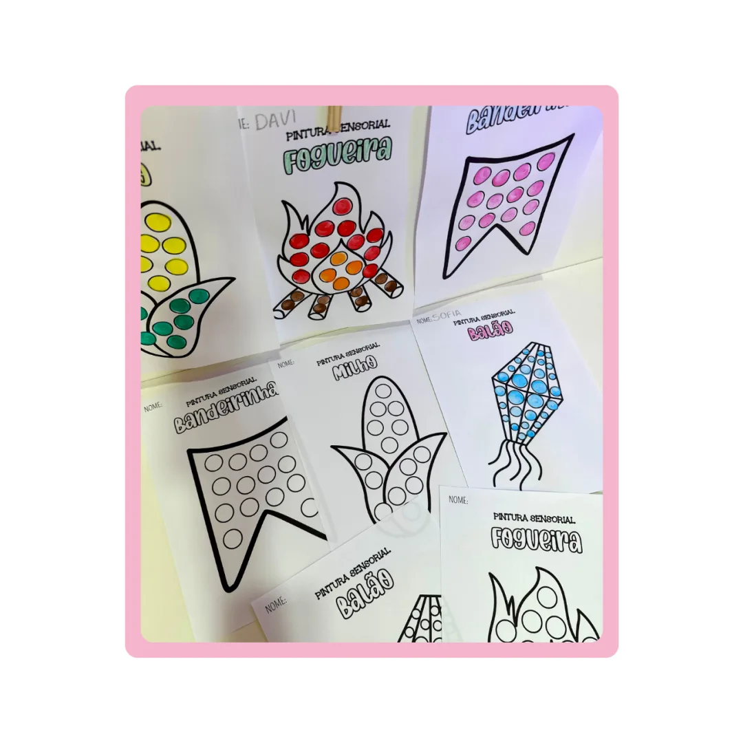 PINTURA SENSORIAL - FESTAS JUNINAS