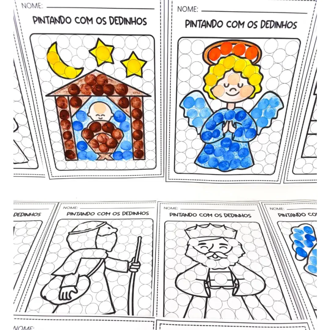 Pintura Sensorial - Natal Cristão