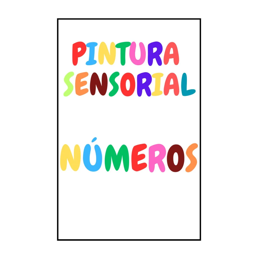 Pintura Sensorial Números — Pronto para Imprimir