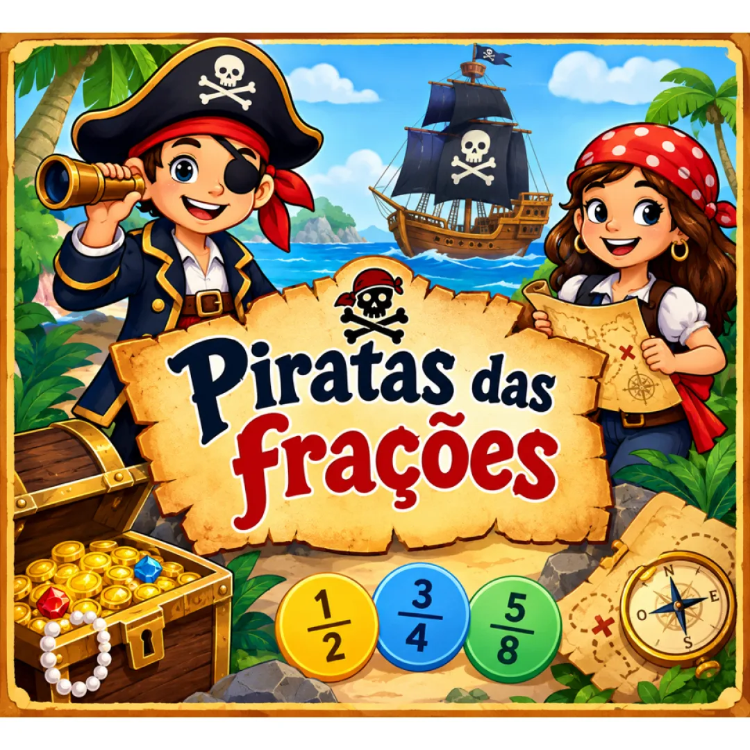 Jogo Pedagógico de fração em PDF para 5º ano