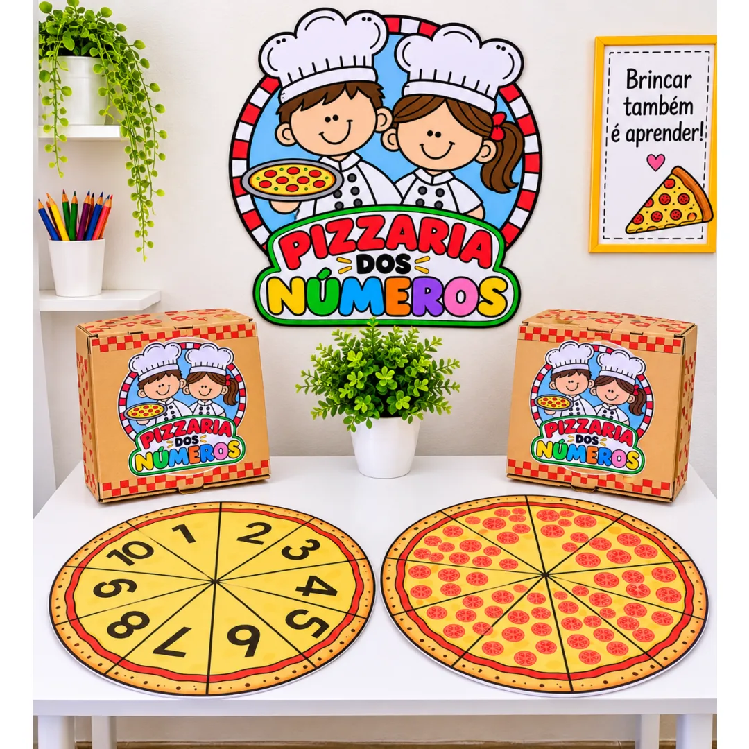 Pizza dos Números - Educação Infantil - PDF - 6 Páginas