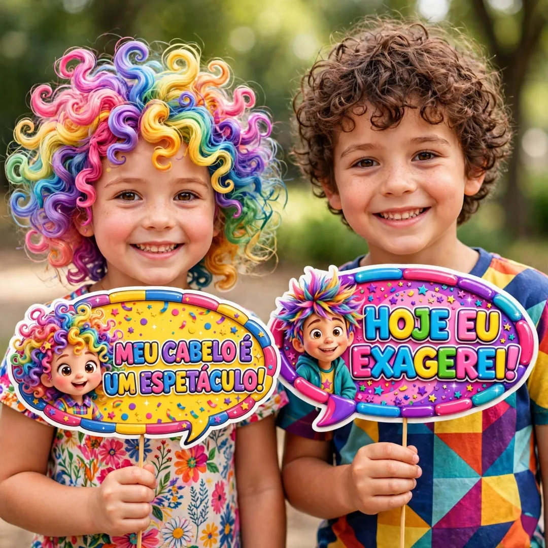 Placas para o Dia do Desfile Maluco em PDF