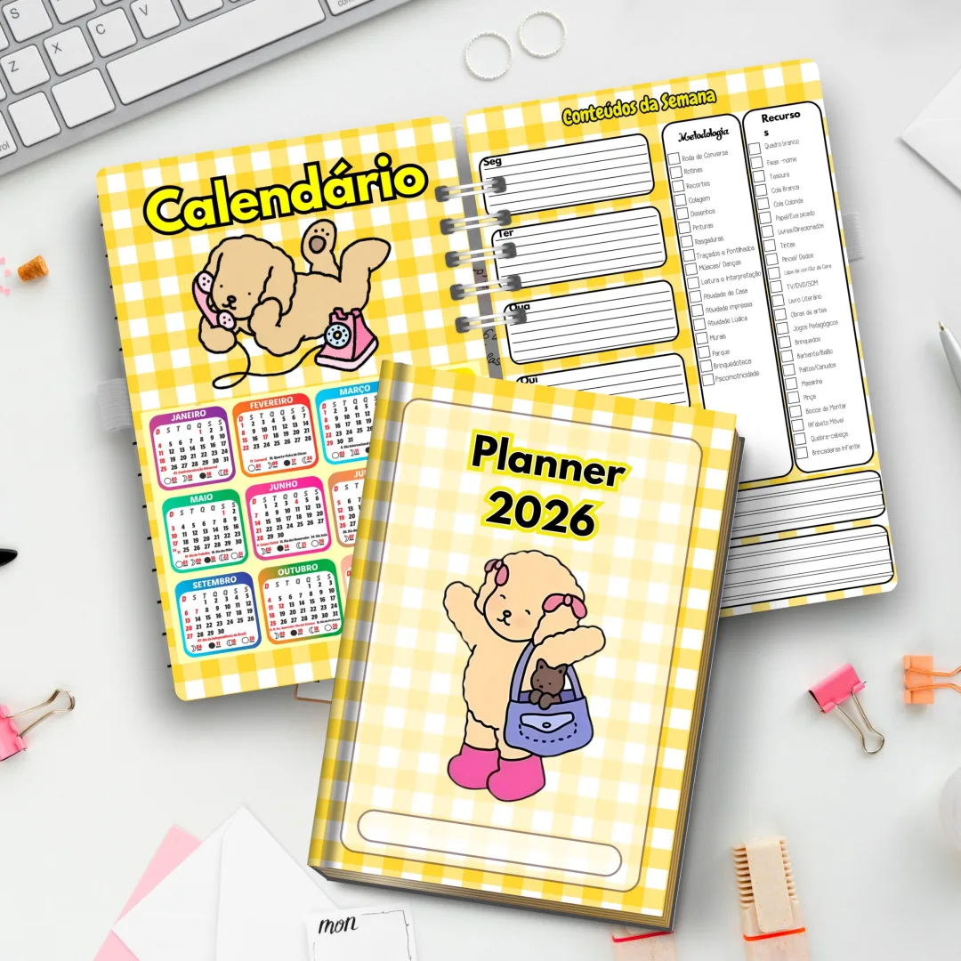 PLANNER / CADERNO DO PROFESSOR (A) 2026: BOBBIE GOODS