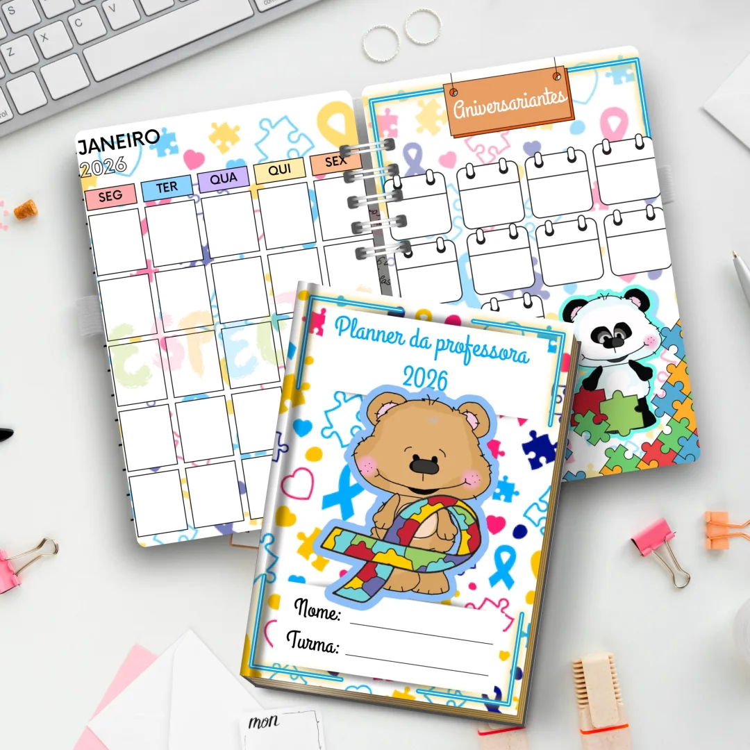PLANNER / CADERNO DO PROFESSOR (A): EDUCAÇÃO ESPECIAL - AUTISMO