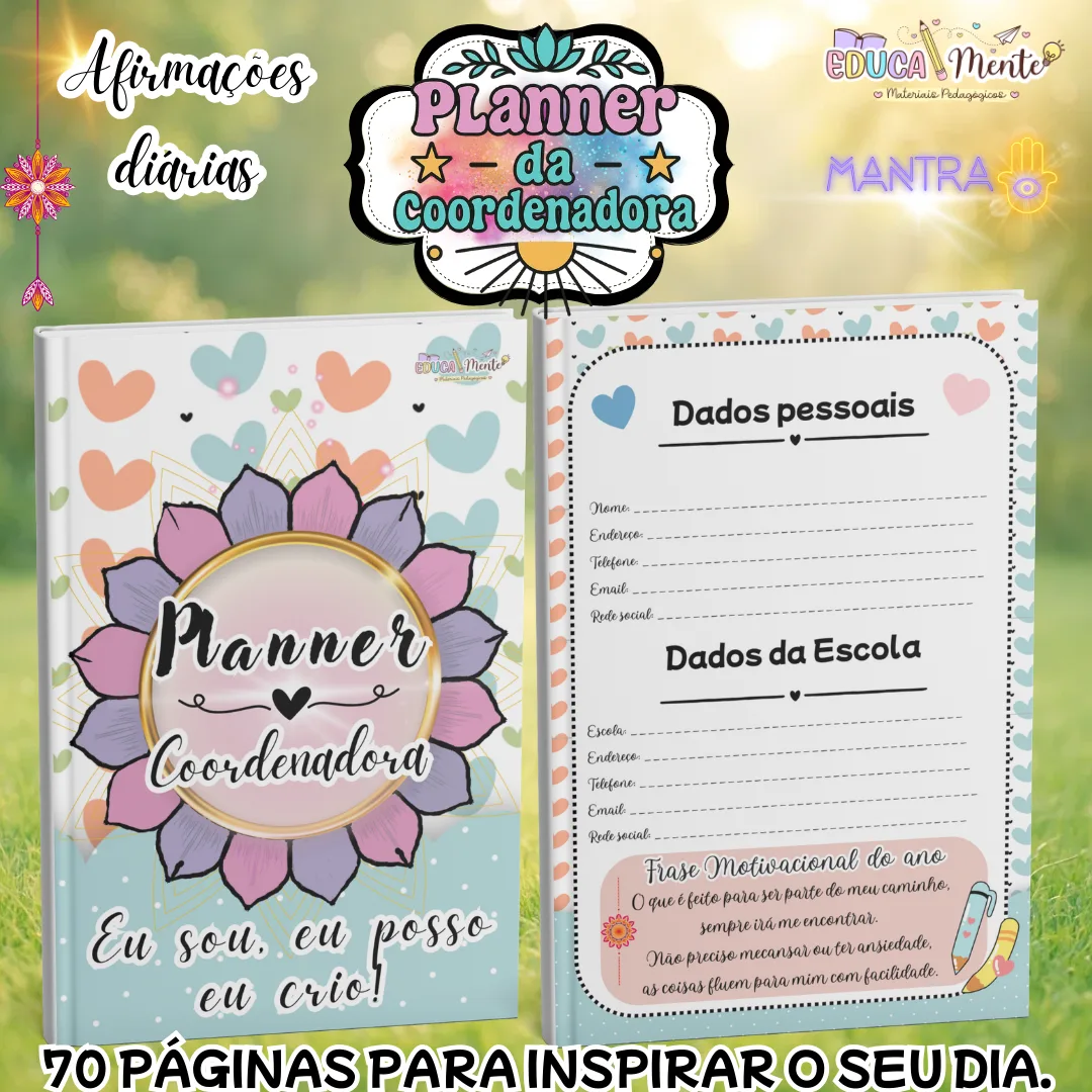 ✨ PLANNER DA COORDENADORA | AFIRMAÇÕES DIÁRIAS ✨